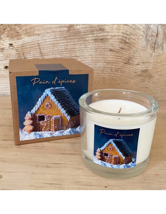 La bougie Luxe de Noël pain d'épices