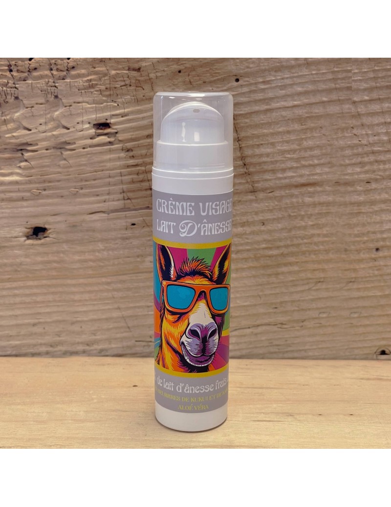 crème visage douceur lait d'ânesse frais et bio - parfum amande et lait
