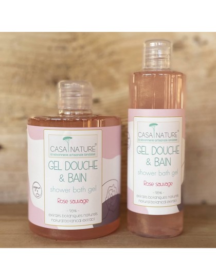 gel bain douche rose sauvage (églantine)