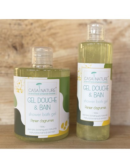 gel bain douche panier d'agrumes