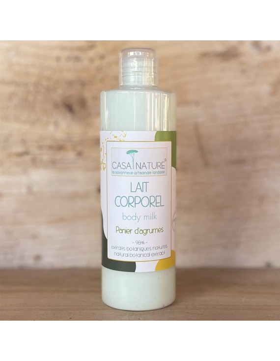 lait corporel panier d'agrumes