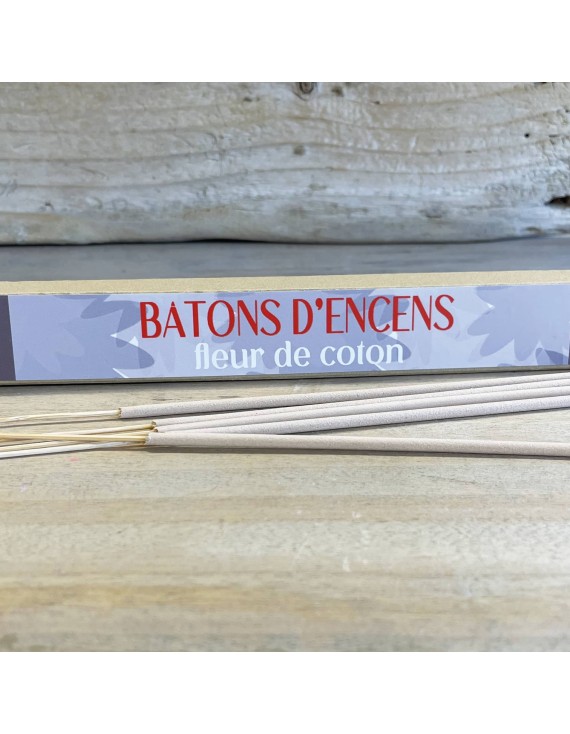 bâtons d'encens fleur de coton