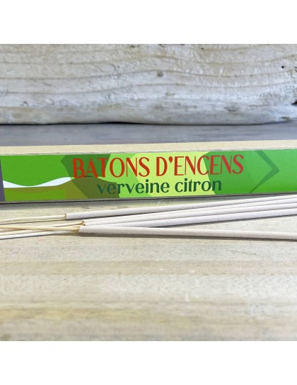 bâtons d'encens verveine citron